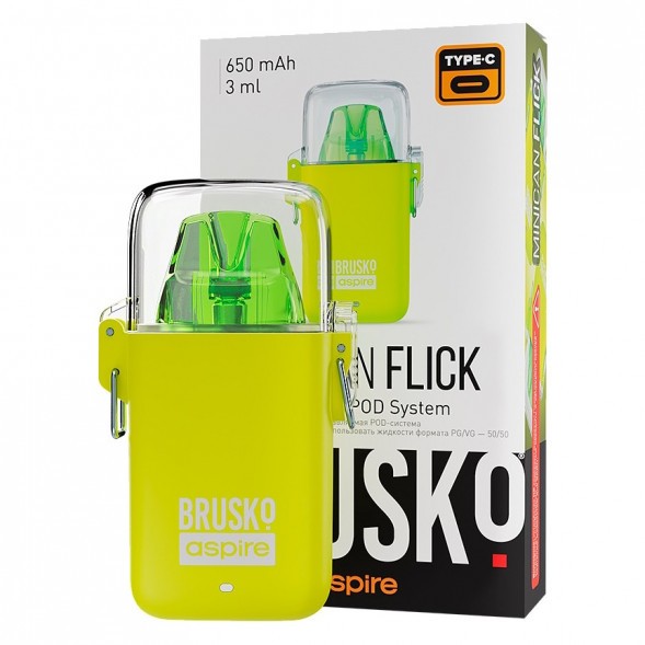 Электронная сигарета Brusko - Minican Flick (Жёлтый) купить в Санкт-Петербурге