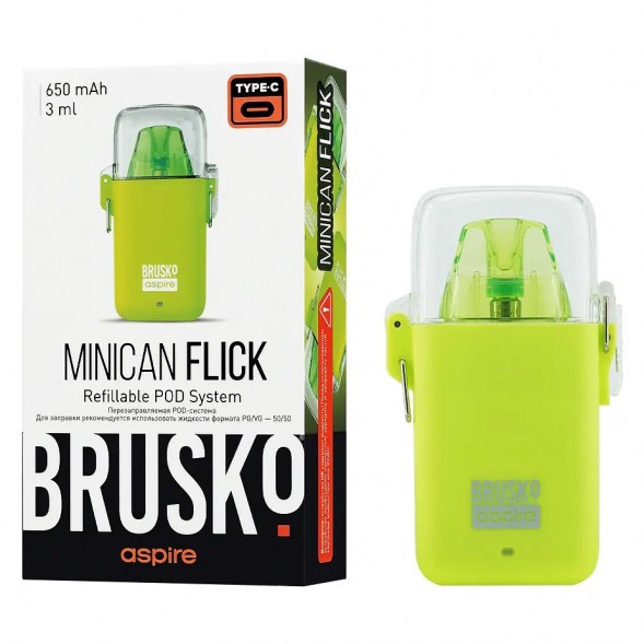 Электронная сигарета Brusko - Minican Flick (Жёлтый) купить в Санкт-Петербурге