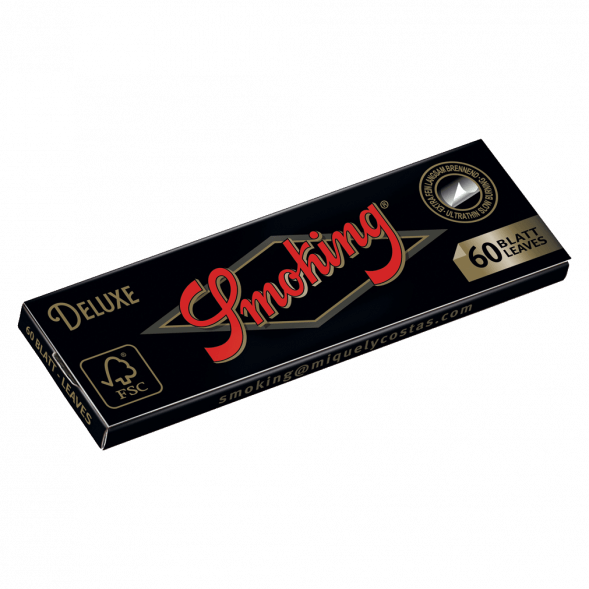 Бумага для самокруток Smoking - Regular Deluxe (70х37 мм, 60 штук) купить в Санкт-Петербурге