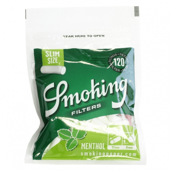 Фильтры для самокруток Smoking - Slim Menthol (120 штук, 15x6 мм) купить в Санкт-Петербурге