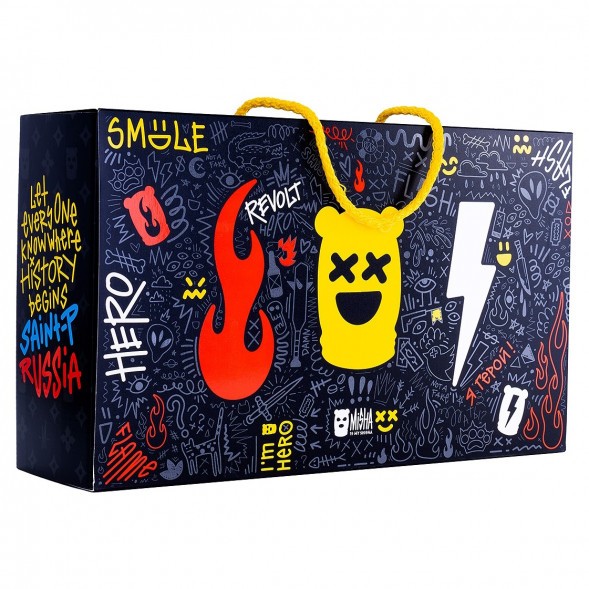 Кальян MISHA Rebel - Revolt Hero БЧК (Чёрный Белый, Без Колбы) купить в Санкт-Петербурге