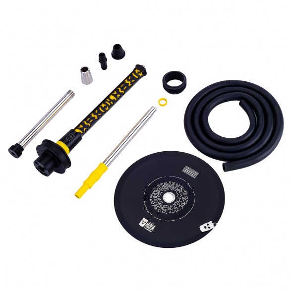 Кальян MISHA Rebel - Revolt Hero Smile (Чёрный Жёлтый, Без Колбы) купить в Санкт-Петербурге