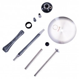 Кальян UNION - Sleek Акрил Full (Серый, Без Колбы)