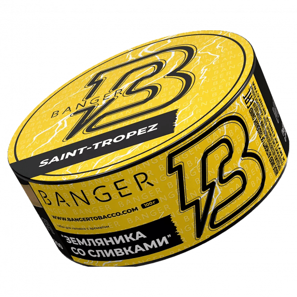 Табак Banger - Saint-Tropez (Земляника со Сливками, 100 грамм) купить в Санкт-Петербурге
