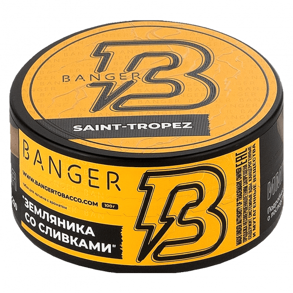 Табак Banger - Saint-Tropez (Земляника со Сливками, 100 грамм) купить в Санкт-Петербурге