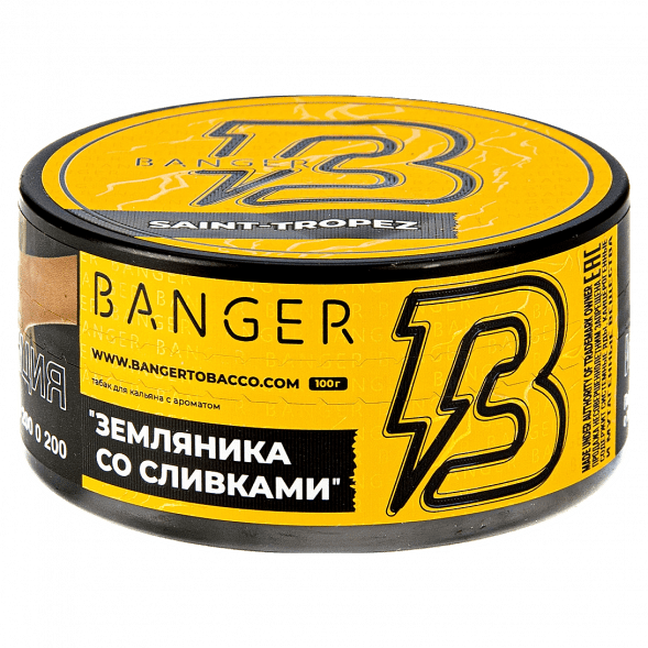 Табак Banger - Saint-Tropez (Земляника со Сливками, 100 грамм) купить в Санкт-Петербурге