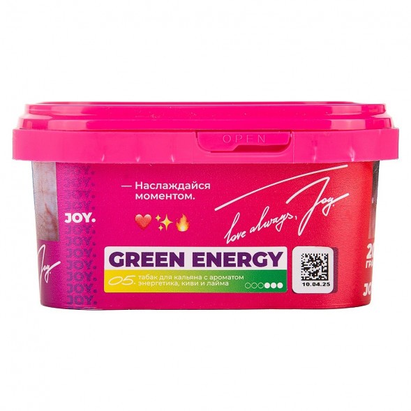 Табак Joy - Green Energy (Энергетик, Киви и Лайм, 200 грамм) купить в Санкт-Петербурге