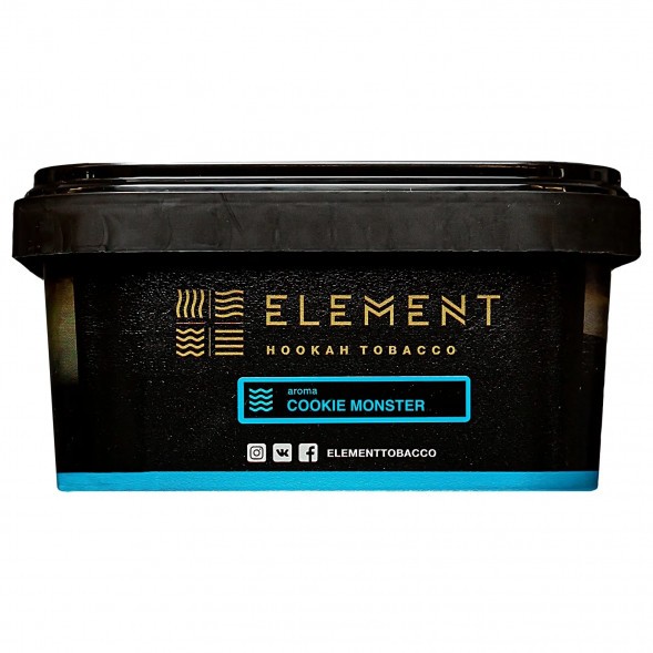 Табак Element Вода - Cookie Monster (Земляничное Печенье, 200 грамм) купить в Санкт-Петербурге