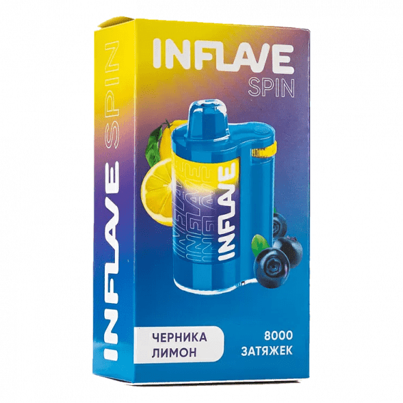 INFLAVE SPIN - Черника Лимон (8000 затяжек) купить в Санкт-Петербурге