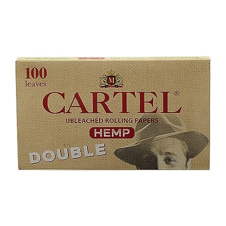 Бумага для самокруток Cartel - Double Organic Hemp Unbleached (100 штук) купить в Санкт-Петербурге