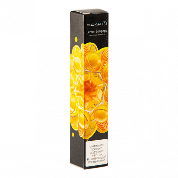SOAK S - Lemon Lollipops (Лимонные Леденцы, 2500 затяжек) купить в Санкт-Петербурге