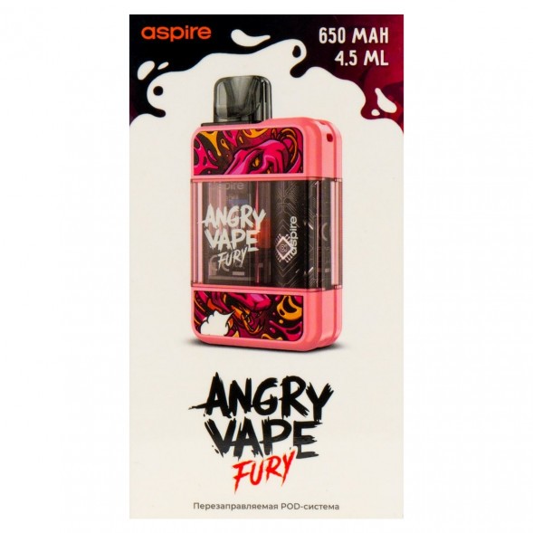 Электронная сигарета Brusko - Angry Vape Fury (650 mAh, Розовый) купить в Санкт-Петербурге