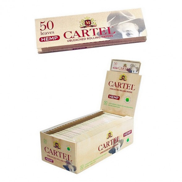 Бумага для самокруток Cartel - Organic Hemp Unbleached (50 штук) купить в Санкт-Петербурге