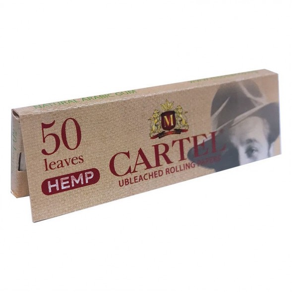 Бумага для самокруток Cartel - Organic Hemp Unbleached (50 штук) купить в Санкт-Петербурге