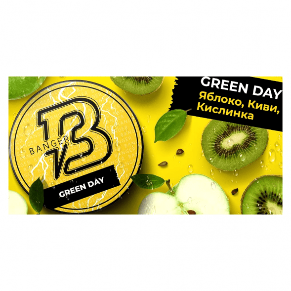 Табак Banger - Green Day (Яблоко, Киви, Кислинка, 25 грамм) купить в Санкт-Петербурге