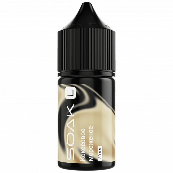 Жидкость SOAK L30 - Ice Cream Coconut (Кокосовое Мороженое, 30 мл, 2 мг) купить в Санкт-Петербурге