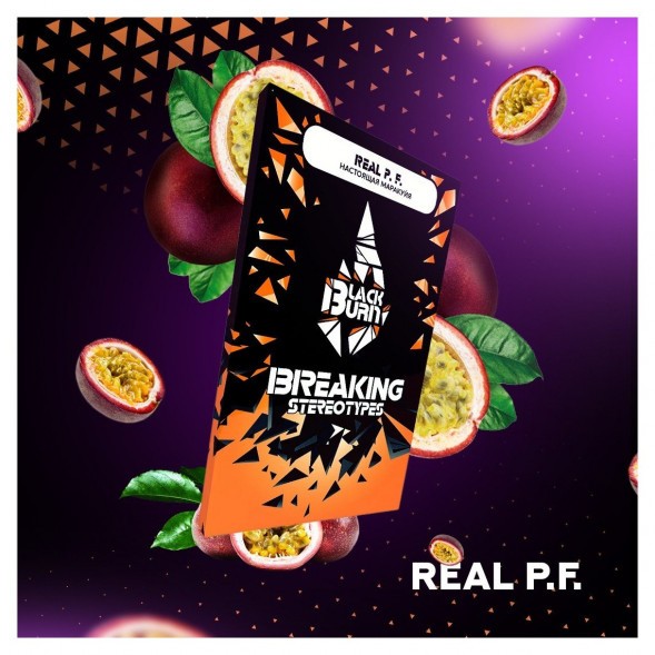 Табак BlackBurn - Real P.F. (Настоящая Маракуйя, 200 грамм) купить в Санкт-Петербурге