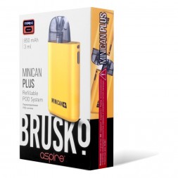 Электронная сигарета Brusko - Minican Plus (850 mAh, Жёлтый)