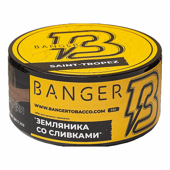 Табак Banger - Saint-Tropez (Земляника со Сливками, 25 грамм) купить в Санкт-Петербурге