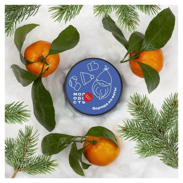 Табак Молодость - Борода из Ваты (Мандарины и Ёлка, 25 грамм) купить в Санкт-Петербурге