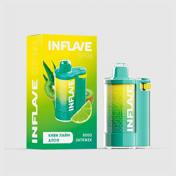 INFLAVE SPIN - Киви Лайм Алоэ (8000 затяжек) купить в Санкт-Петербурге