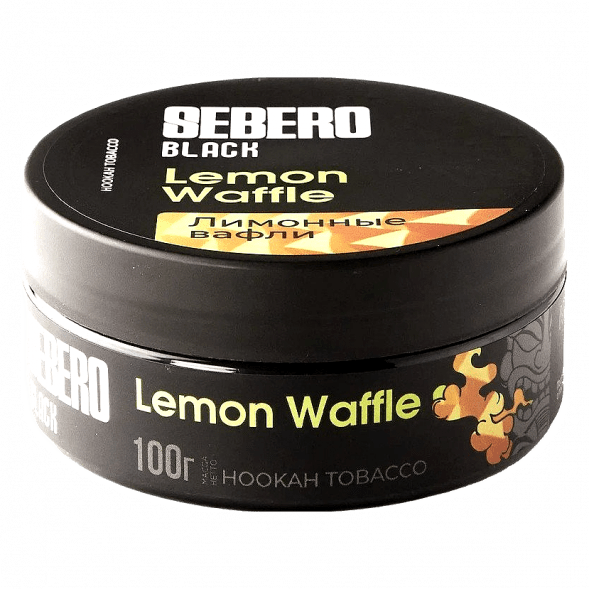 Табак Sebero Black - Lemon Waffle (Лимонные Вафли, 100 грамм) купить в Санкт-Петербурге