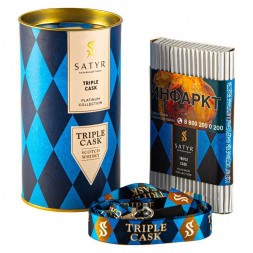 Табак Satyr Platinum - Triple Cask Limited Edition (Тройная Бочка Лимитед, 100 грамм)