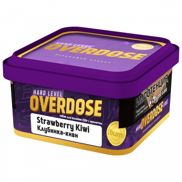 Табак Overdose - Strawberry Kiwi (Клубника и Киви, 200 грамм) купить в Санкт-Петербурге