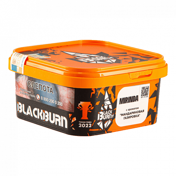 Табак BlackBurn - Mirinda (Мандариновая Газировка, 200 грамм) купить в Санкт-Петербурге