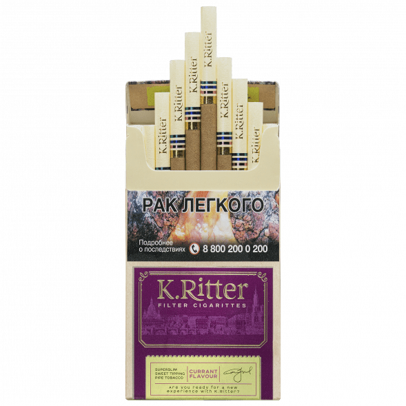Сигариты K.Ritter - Currant SuperSlim (Смородина​​, 20 штук) купить в Санкт-Петербурге
