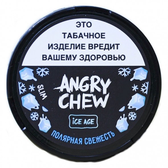 Табак жевательный Angry Chew Slim Medium - Полярная Свежесть (12 грамм) купить в Санкт-Петербурге
