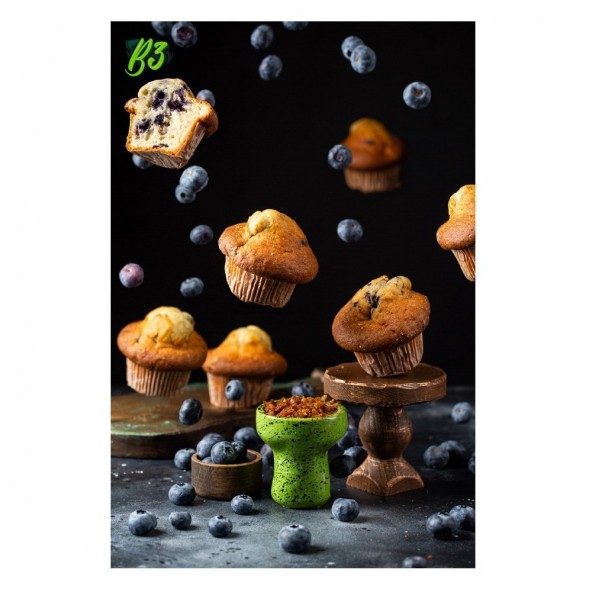 Табак B3 - Blueberry Muffin (Черничный Маффин, 250 грамм) купить в Санкт-Петербурге