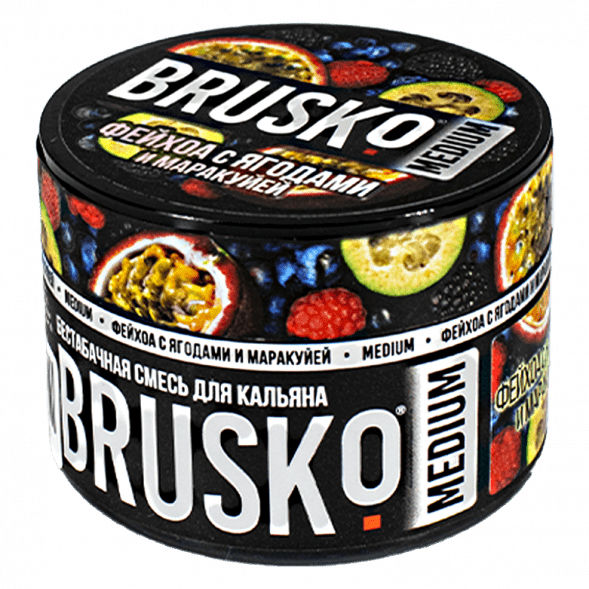 Смесь Brusko Medium - Фейхоа с Ягодами и Маракуйей (50 грамм) купить в Санкт-Петербурге