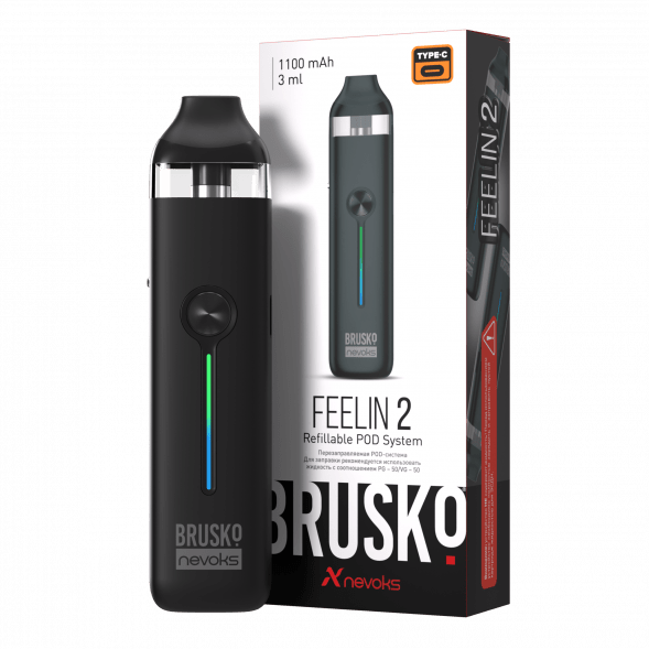 Электронная сигарета Brusko - Feelin 2 (Полуночный Чёрный) купить в Санкт-Петербурге