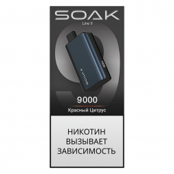 SOAK DARK BLUE - Зимняя Мята (Winter Mint, 9000 затяжек)
