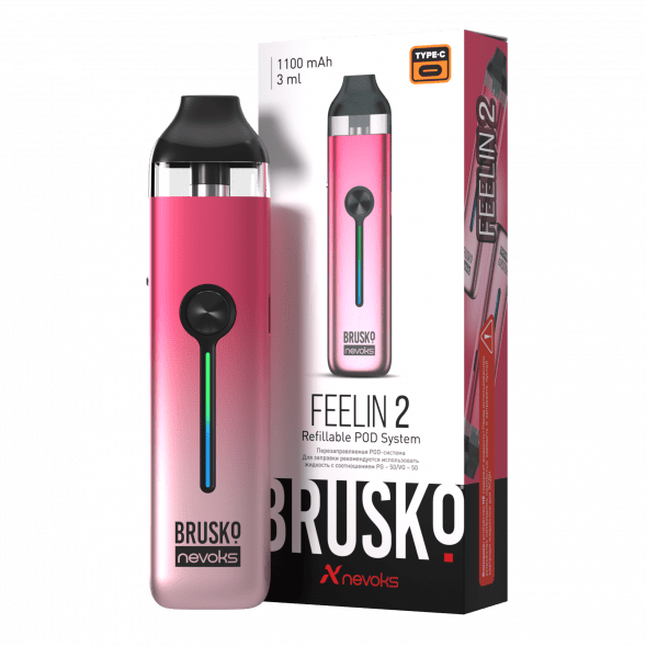 Электронная сигарета Brusko - Feelin 2 (Розовый Пунш) купить в Санкт-Петербурге