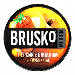 Смесь Brusko Medium - Персик с Бананом и Клубникой (50 грамм)