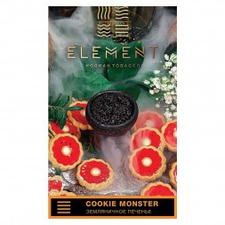 Табак Element Земля - Cookie Monster NEW (Земляничное Печенье, 25 грамм)