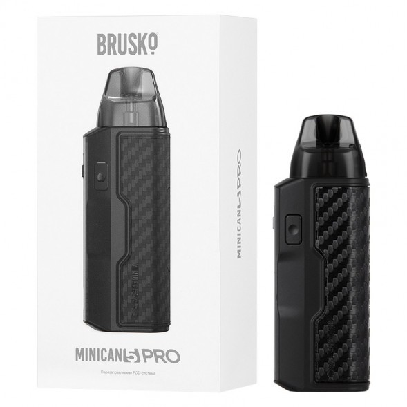 Электронная сигарета Brusko - Minican 5 PRO (Чёрный Карбон) купить в Санкт-Петербурге