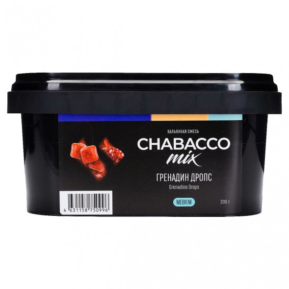 Смесь Chabacco MIX MEDIUM - Grenadine Drops (Гренадин Дропс, 200 грамм) купить в Санкт-Петербурге
