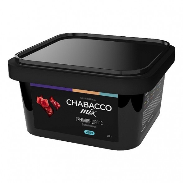 Смесь Chabacco MIX MEDIUM - Grenadine Drops (Гренадин Дропс, 200 грамм) купить в Санкт-Петербурге