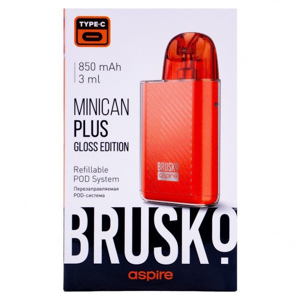 Электронная сигарета Brusko - Minican Plus Gloss Edition (850 mAh, Красный) купить в Санкт-Петербурге