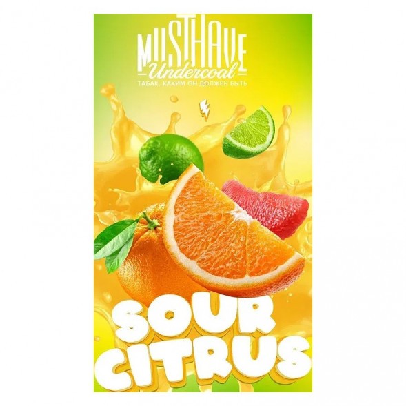 Табак Must Have - Sour Citrus (Кислый Цитрус, 125 грамм) купить в Санкт-Петербурге