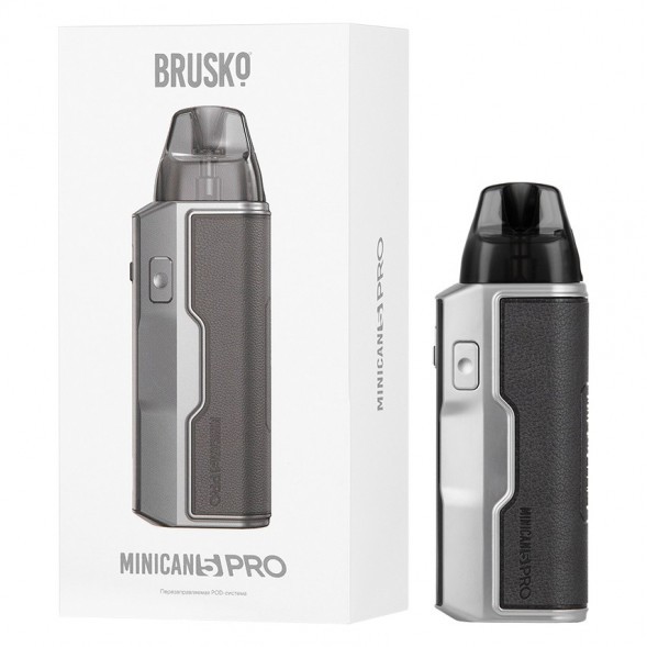 Электронная сигарета Brusko - Minican 5 PRO (Серый Металлик) купить в Санкт-Петербурге