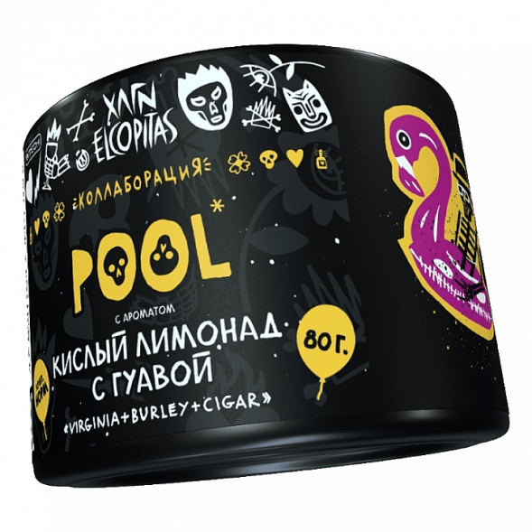 Табак Хулиган - POOL (Кислый Лимонад с Гуавой, 80 грамм) купить в Санкт-Петербурге