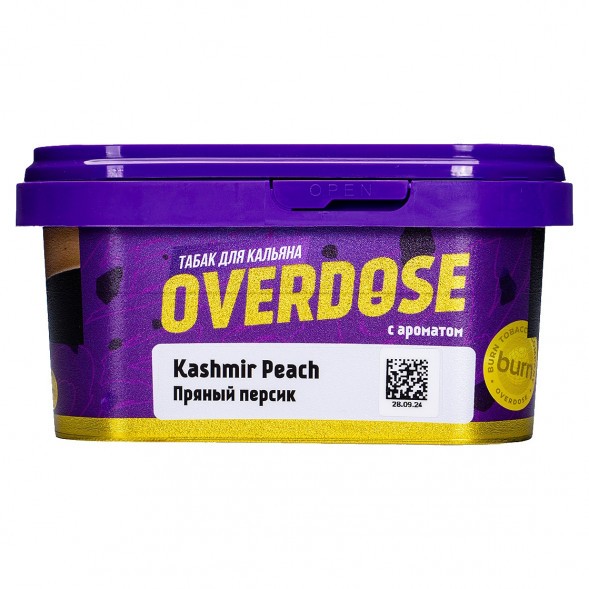 Табак Overdose - Kashmir Peach (Пряный Персик, 200 грамм) купить в Санкт-Петербурге
