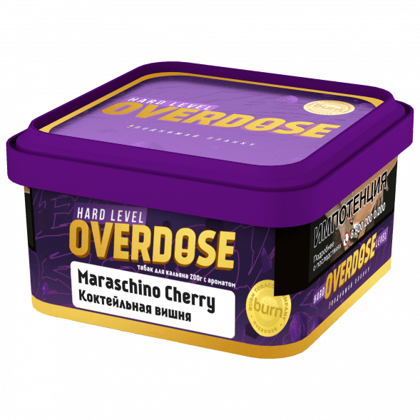 Табак Overdose - Maraschino Cherry (Коктейльная Вишня, 200 грамм) купить в Санкт-Петербурге