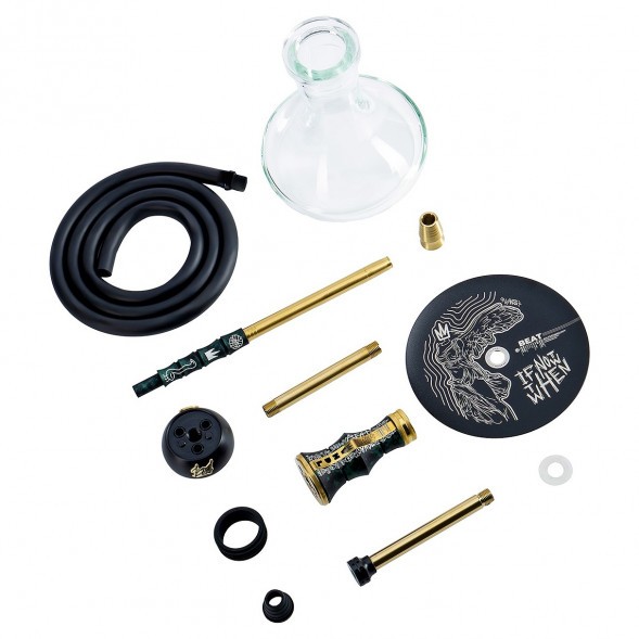 Кальян Alpha Hookah - Beat Vandal Green (Прозрачная Колба) купить в Санкт-Петербурге