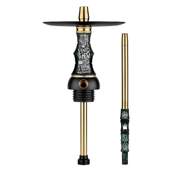 Кальян Alpha Hookah - Beat Vandal Green (Прозрачная Колба) купить в Санкт-Петербурге