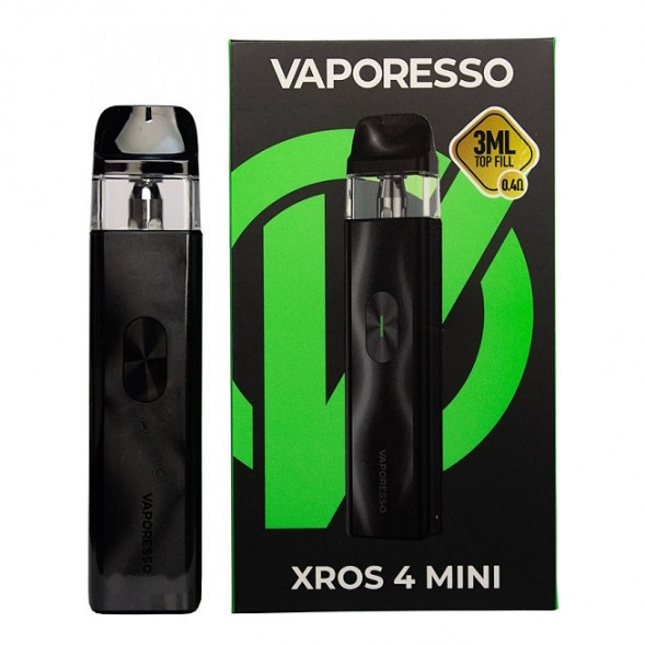 Электронная сигарета Vaporesso XROS 4 Mini - Black (Чёрная) купить в Санкт-Петербурге
